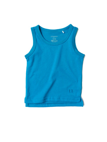 ELEVATED TANK TOP - ELECTRIC BLUE