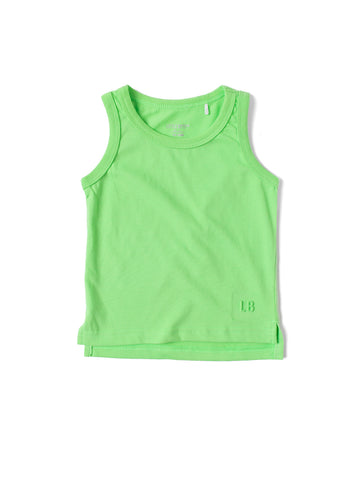 ELEVATED TANK TOP - ELECTRIC GREEN