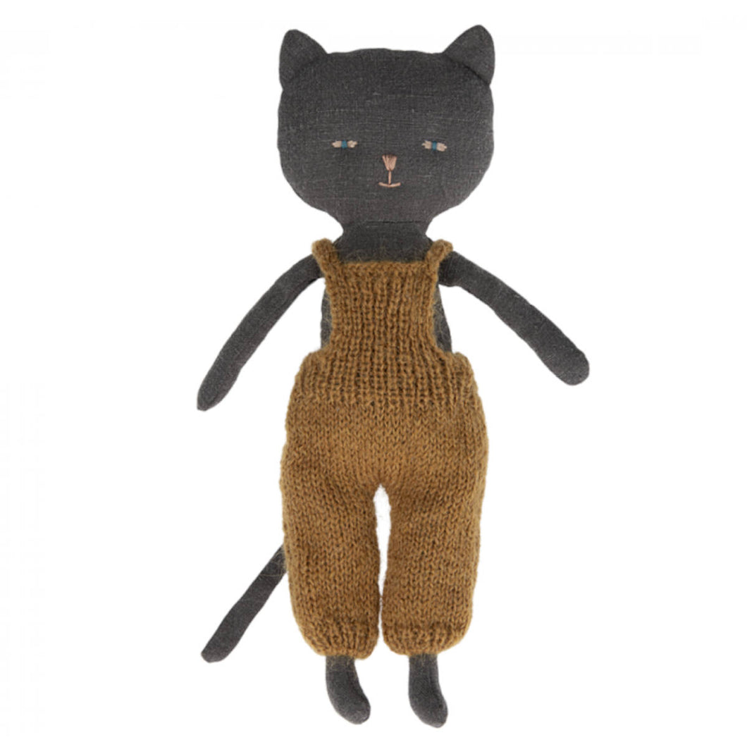 Kitten in Overalls - Black