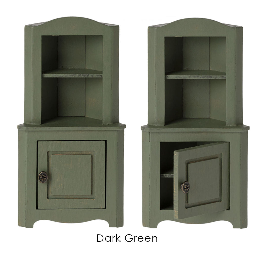 Corner Cabinet, Mouse - Dark Green