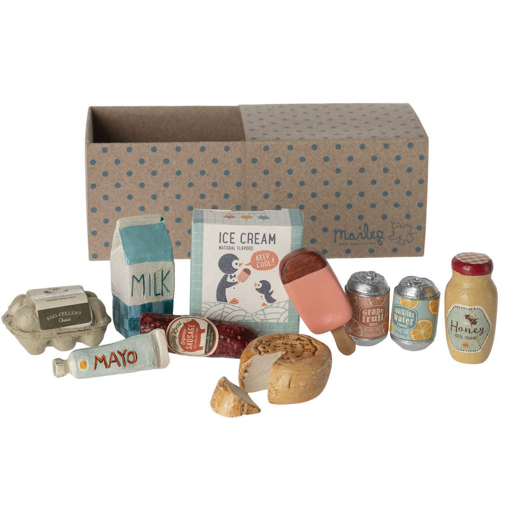 Miniature grocery box