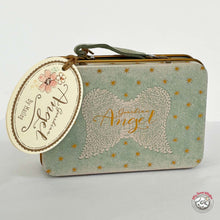 Maileg Angel Little Sister Mouse in Suitcase