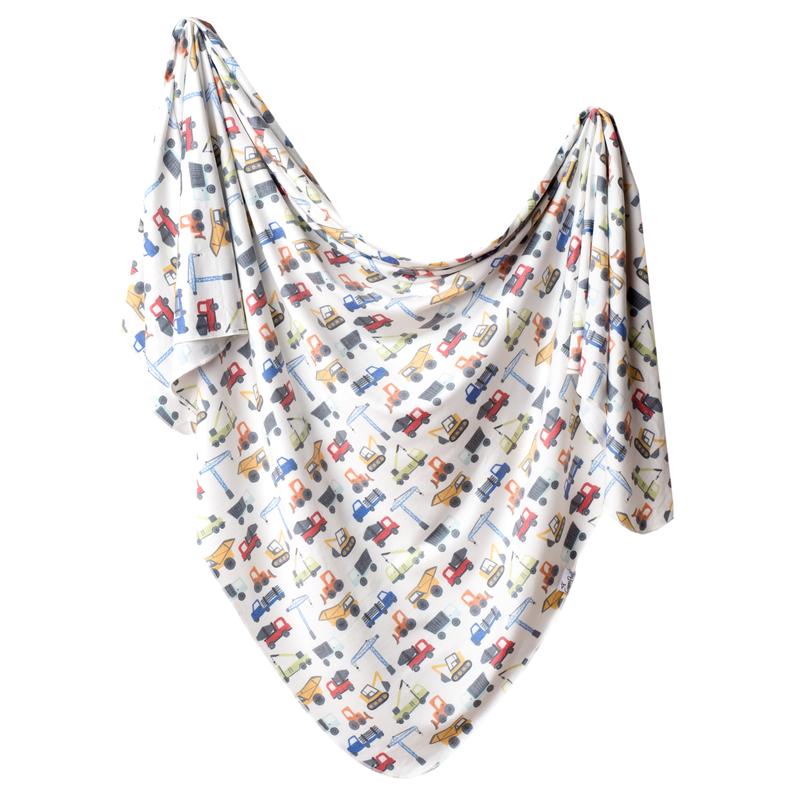 Diesel Knit Swaddle Blanket-Copper Pearl