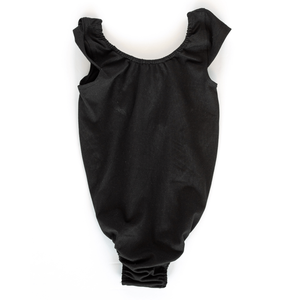 Maggie Cap Sleeve Leotard - Black