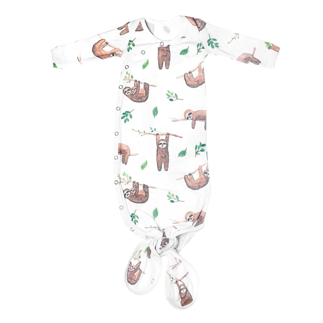 Copper Pearl Noah Newborn Knotted Gown