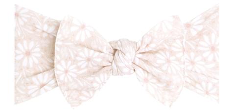 PRINTED KNOT: white daisy