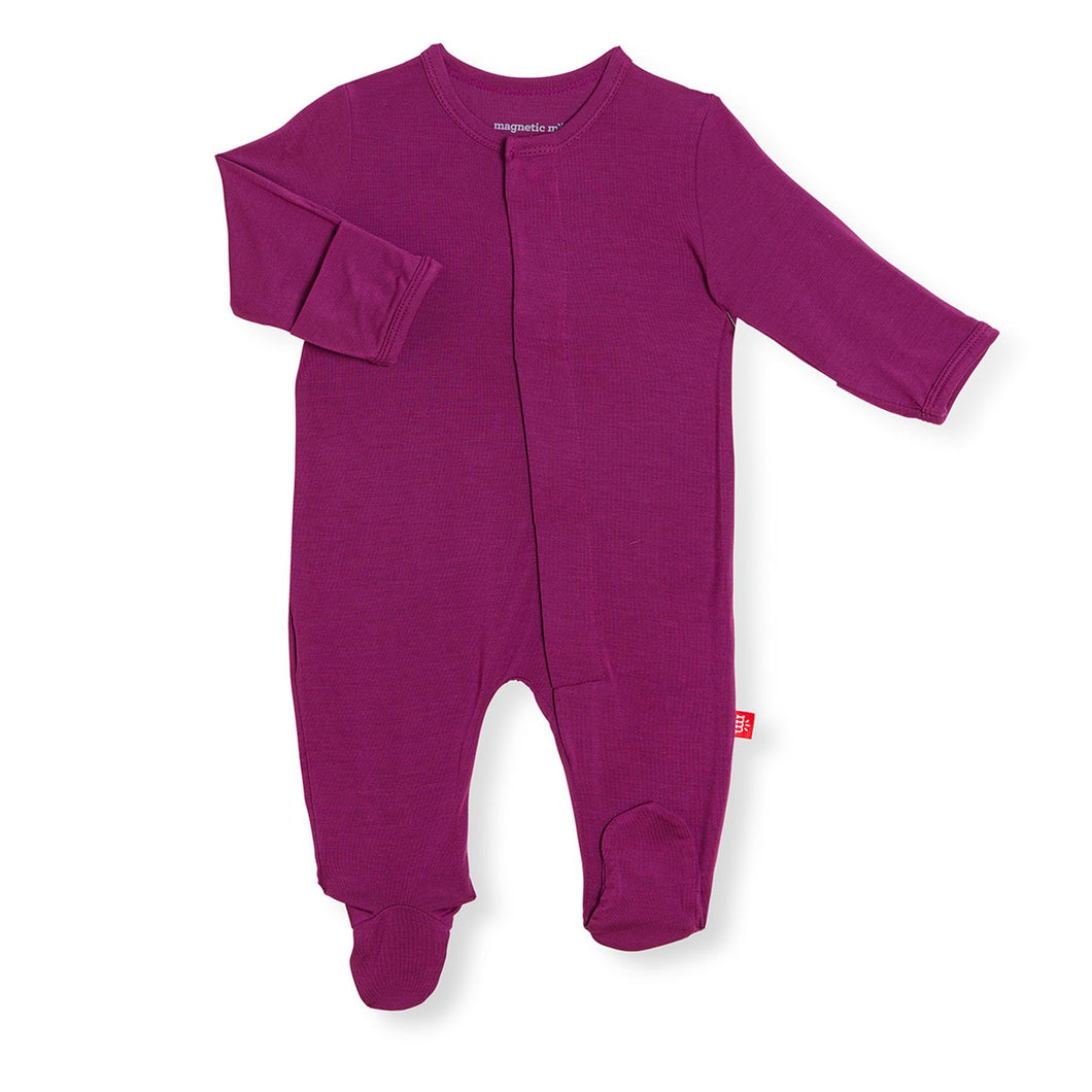 Plum Solid Modal Magnetic Footie