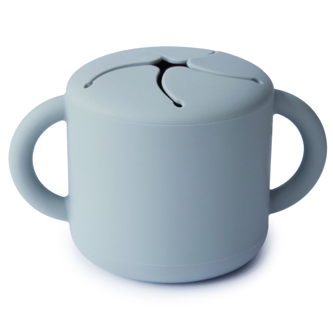 SILICONE SNACK CUP (POWDER BLUE)