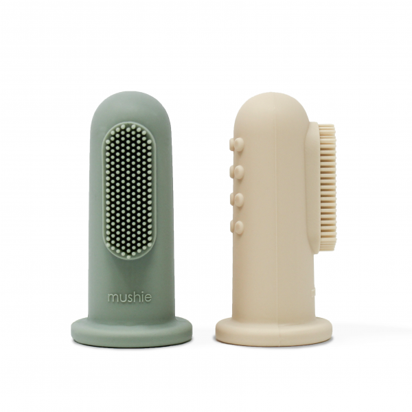 FINGER TOOTHBRUSH (SHIFTING SAND/CAMBRIDGE BLUE)