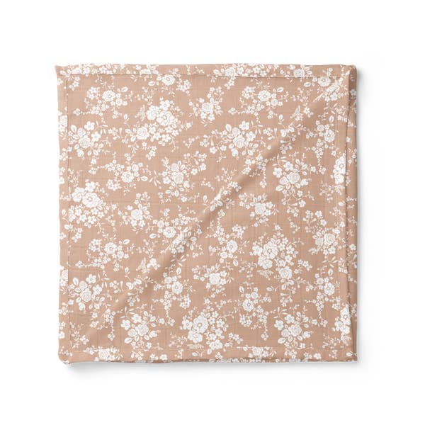 Vintage Bouquet Swaddle Peach