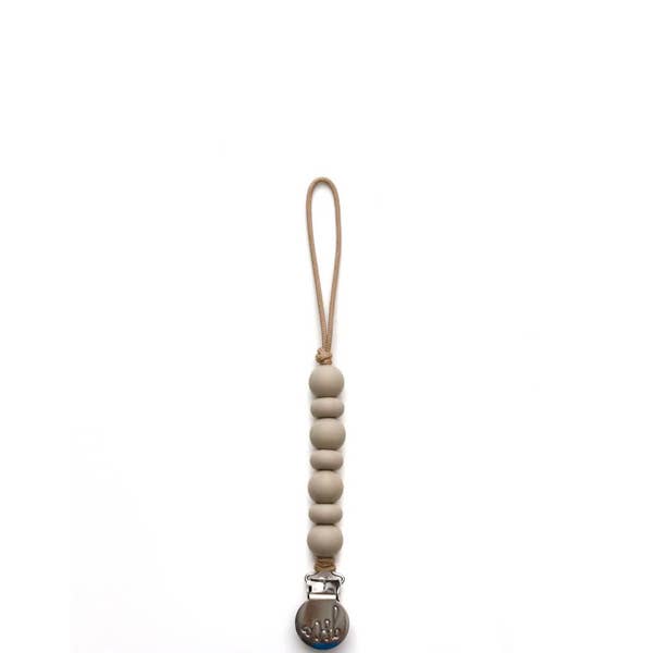 Pacifier Clip - Aspen - Taupe