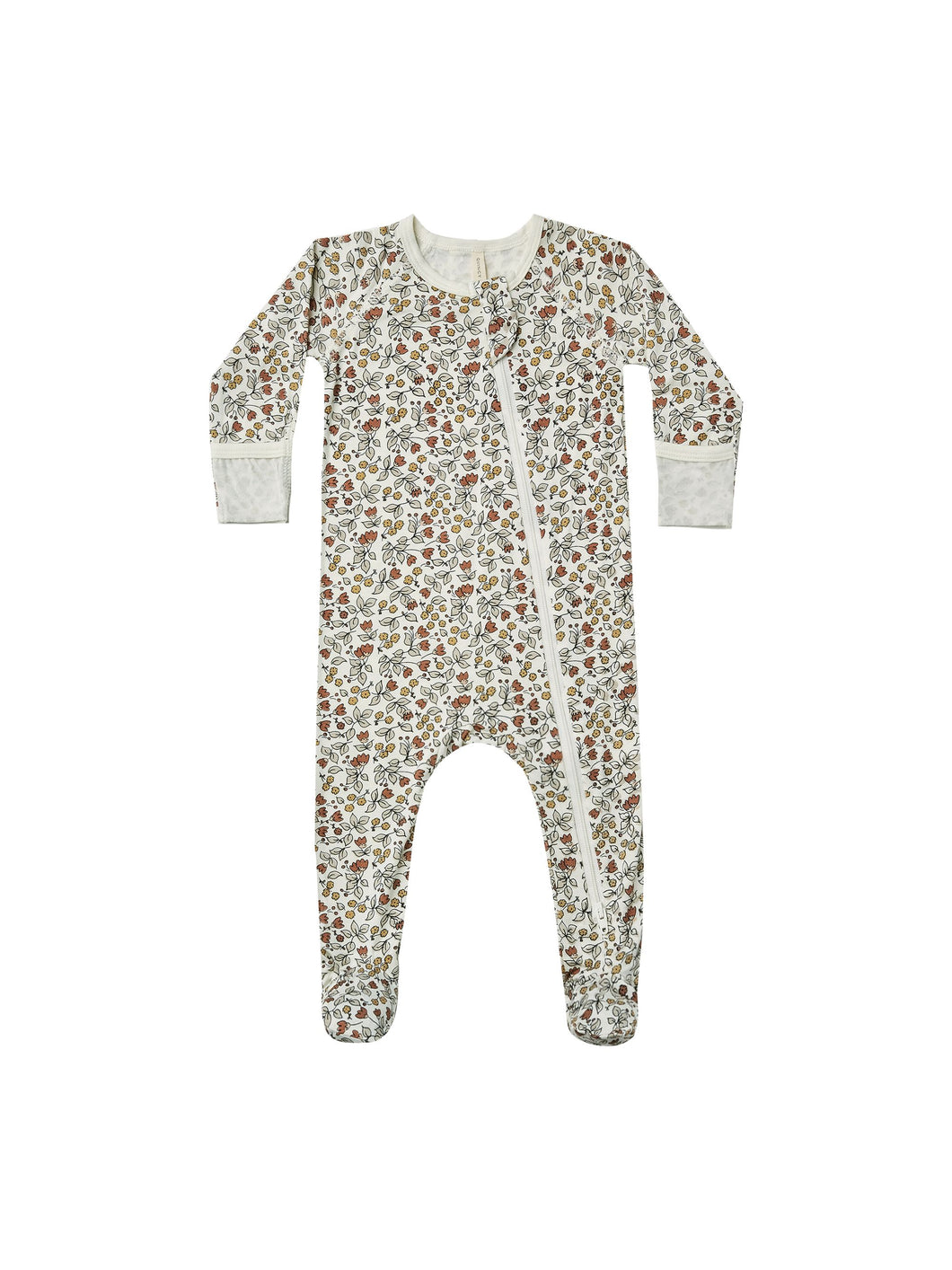 Bamboo Zip Footie | Fleur