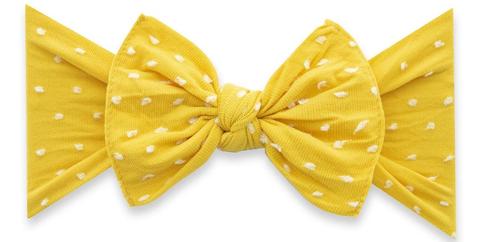 PRINTED KNOT: mustard dot