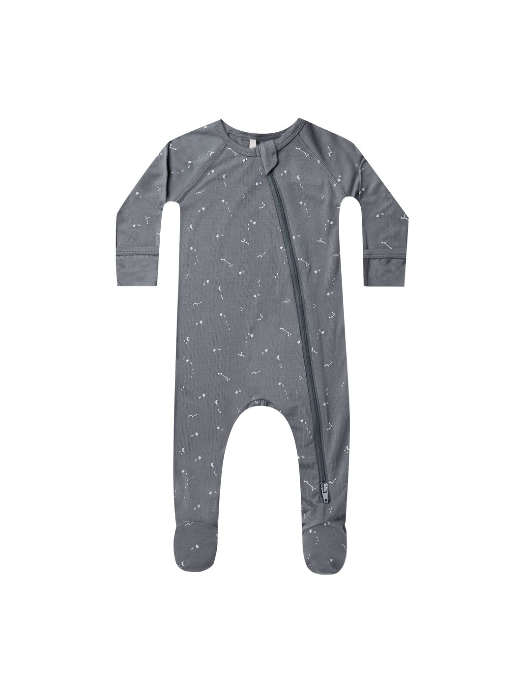 bamboo zip footie | night sky