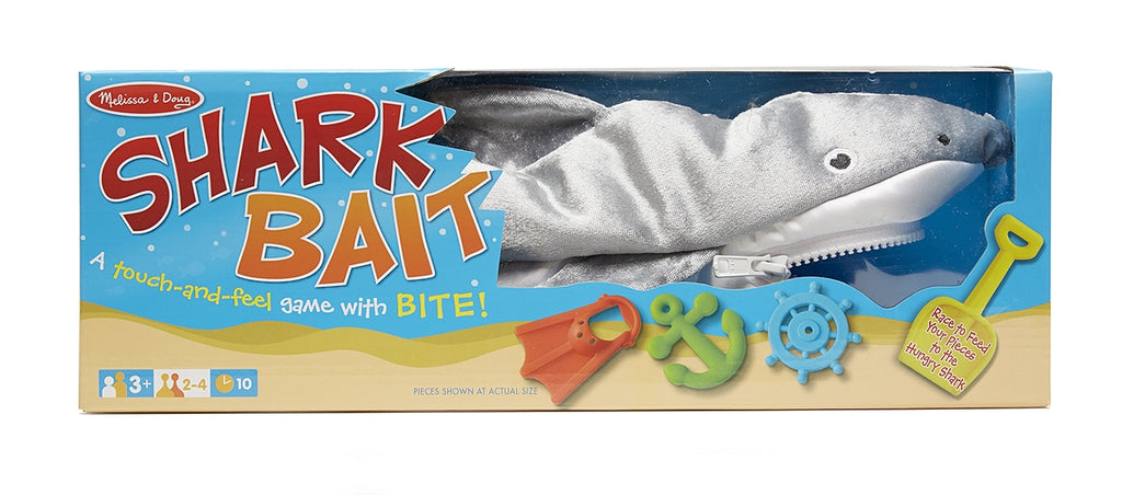 Melissa & Doug Shark Bait Game With Zippered Plush Shark – Sassafras  Boutique