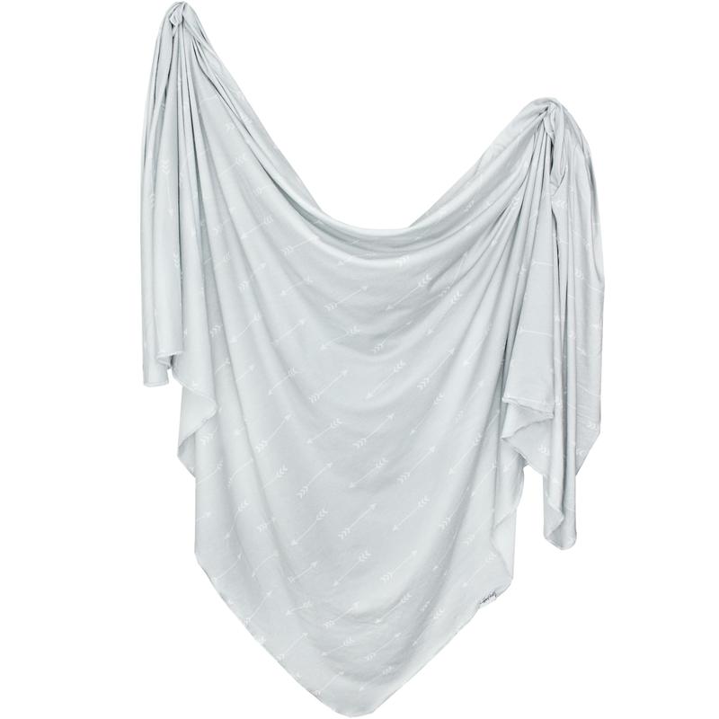 Summit Knit Swaddle Blanket-Copper Pearl