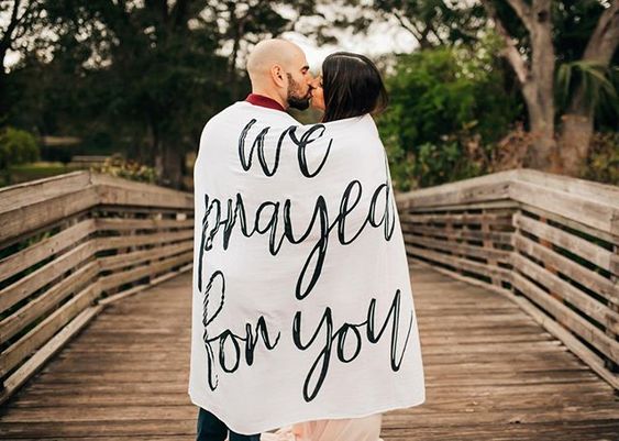 Organic Swaddle Blanket- We Prayed For You