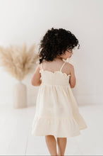 Tiered Mini Dress in Cream