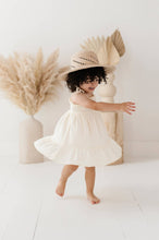 Tiered Mini Dress in Cream