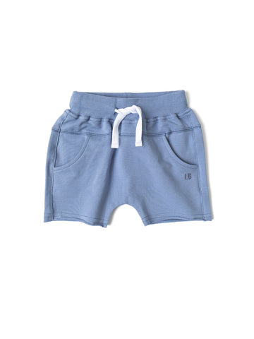 RAW EDGE HAREM SHORT - SKY BLUE