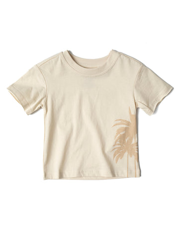 RESORT PALM TEE - CREAM