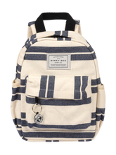 Backpack (Navy Striped Canvas)