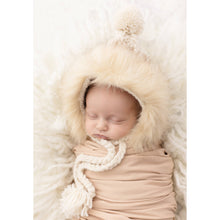 Fur Bonnet in Natural