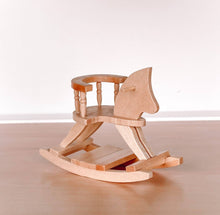 Dollhouse Rocking Horse | Natural Wood