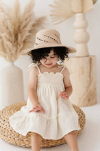 Tiered Mini Dress in Cream