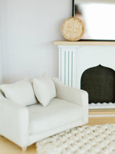 Dollhouse Adelaide Scoop Arm Accent Chair | Pearl White