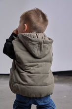 Hooded Puffer Vest - Army Green