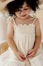 Tiered Mini Dress in Cream