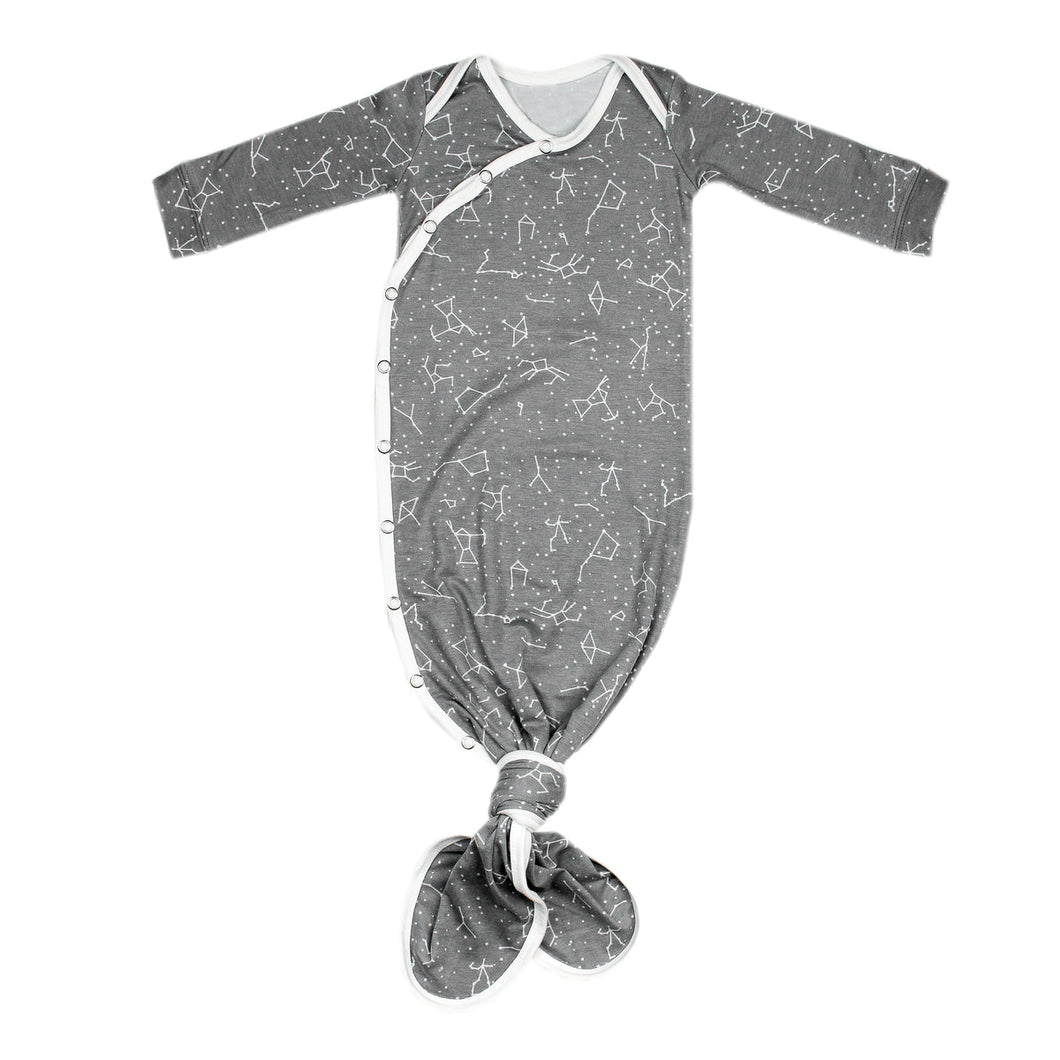 Copper Pearl Astro Newborn Knotted Gown