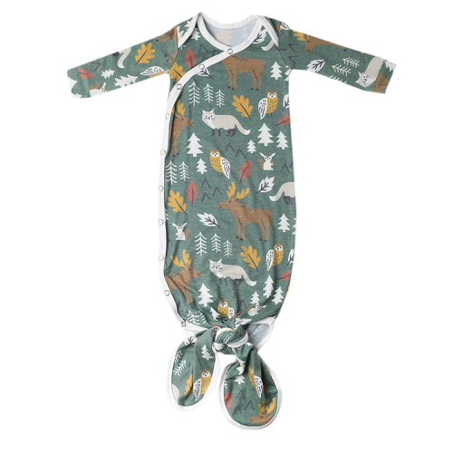Copper Pearl Atwood Newborn Knotted Gown
