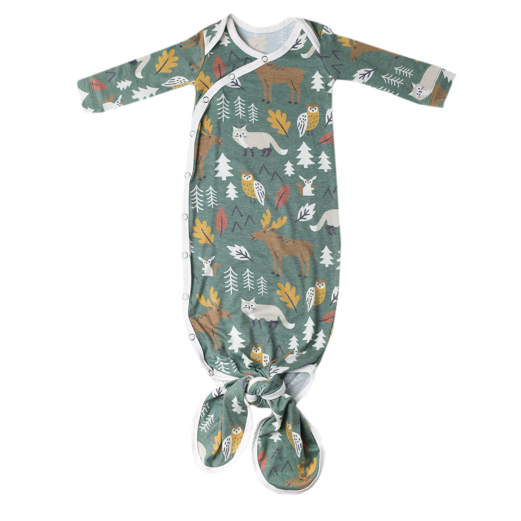 Copper Pearl Atwood Newborn Knotted Gown