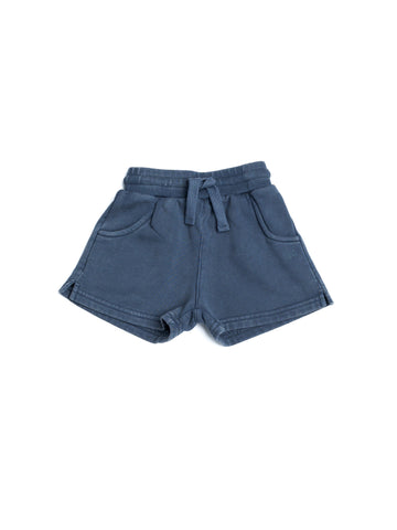 SWEATSHORT - NAVY WASH