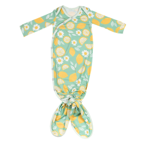 Copper Pearl Lemon Newborn Knotted Gown