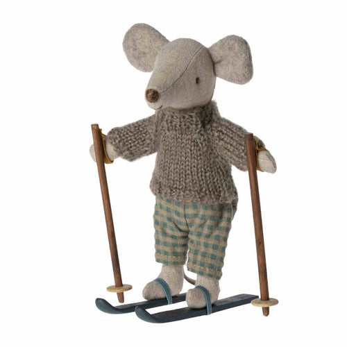 Maileg Winter Mouse with Ski Set, Big Brother