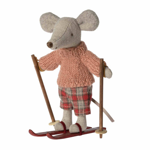 Maileg Winter Mouse with Ski Set, Big Sister