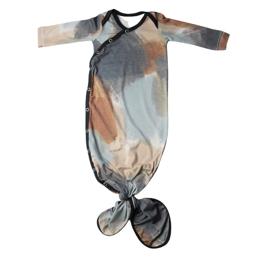 Copper Pearl Picasso Newborn Knotted Gown