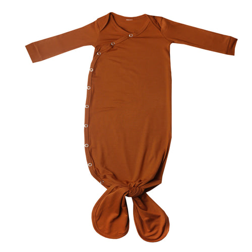 Copper Pearl Powell Newborn Knotted Gown