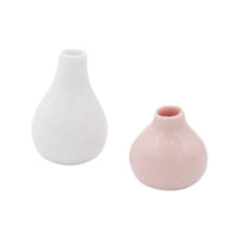 Dollhouse Vase Set | Pink + White