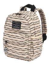 Backpack (Black Striped Canvas)