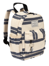 Backpack (Navy Striped Canvas)