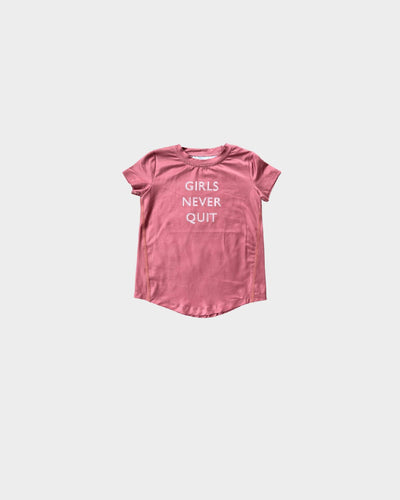 Athletic Shortsleeve Top in Girls Never Quit
