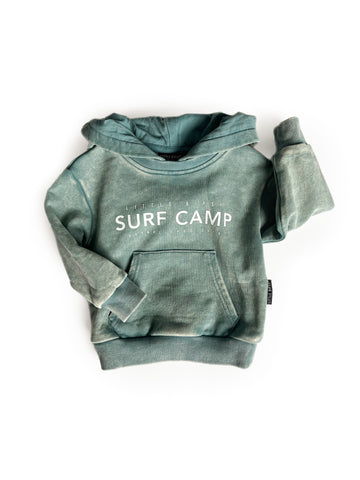 SURF CAMP HOODIE - GREEN WASH Little Bipsy