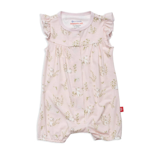 pink hoppily ever after magnetic sleeveless romper