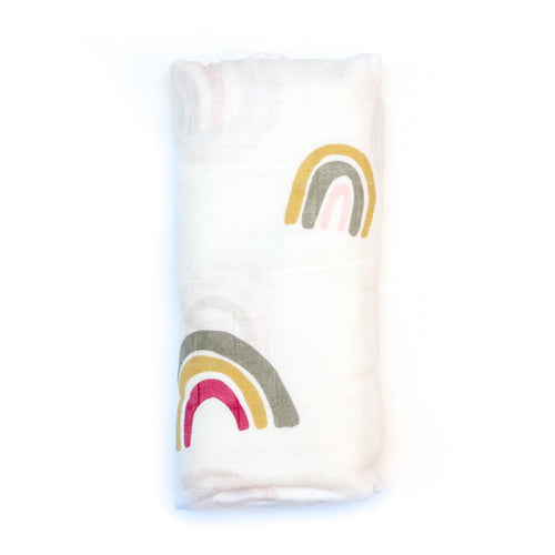 Muslin Swaddle : Mod Rainbow