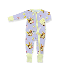 Easter Girls Bamboo Ruffle Convertible Footie-Laree + Co.