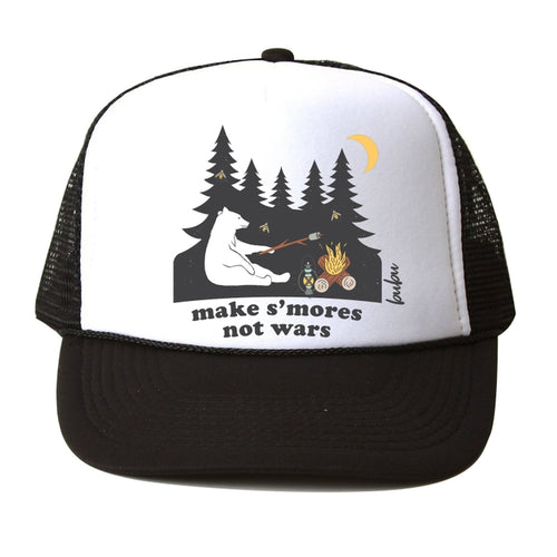 S'mores Not Wars White/Black Trucker Hat